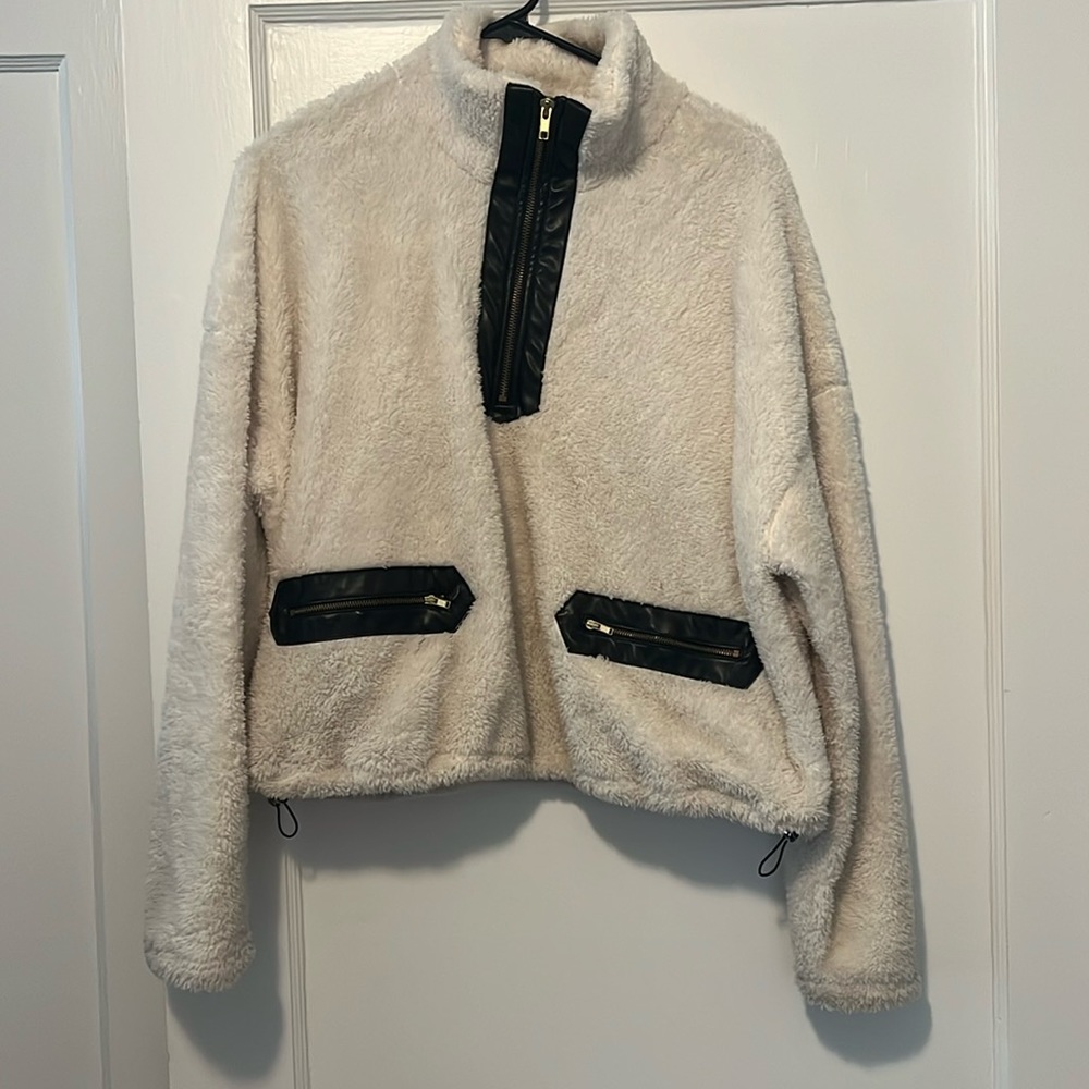 LNA fleece half zip pullover